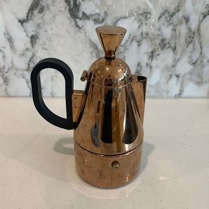 Brass finish, stainless steel, Tom Dixon expresso maker.